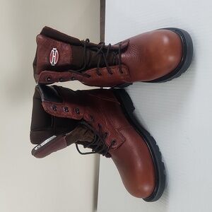 Iron age man Hauler 8In work safety shose casual brown size 9M